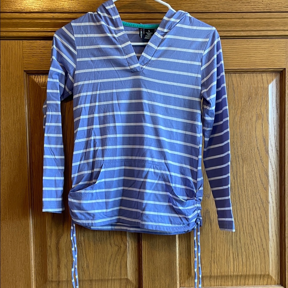Striped purple Kids Hoodie
